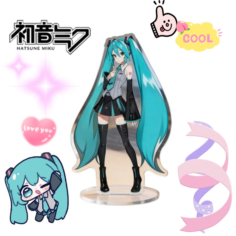 Anime Cosplay In Japan - Hatsune Miku 10cm Acrylic Stand Cute
