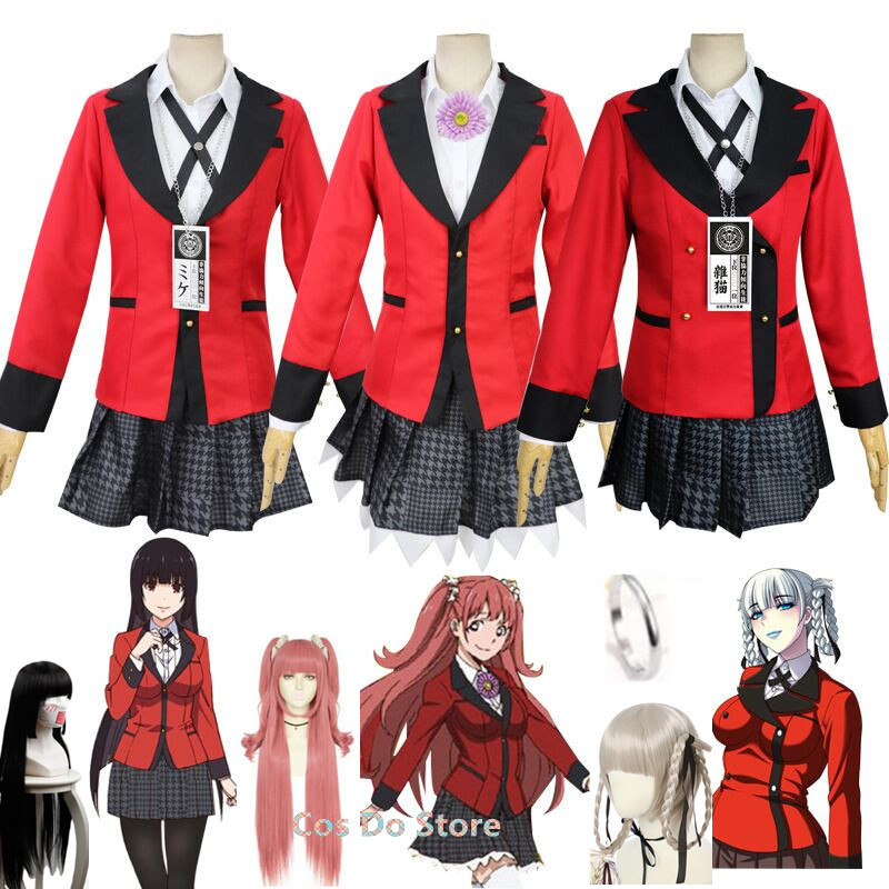Anime Cosplay Kakegurui - Anime Kakegurui Yumeko Trang Phục Kirari
