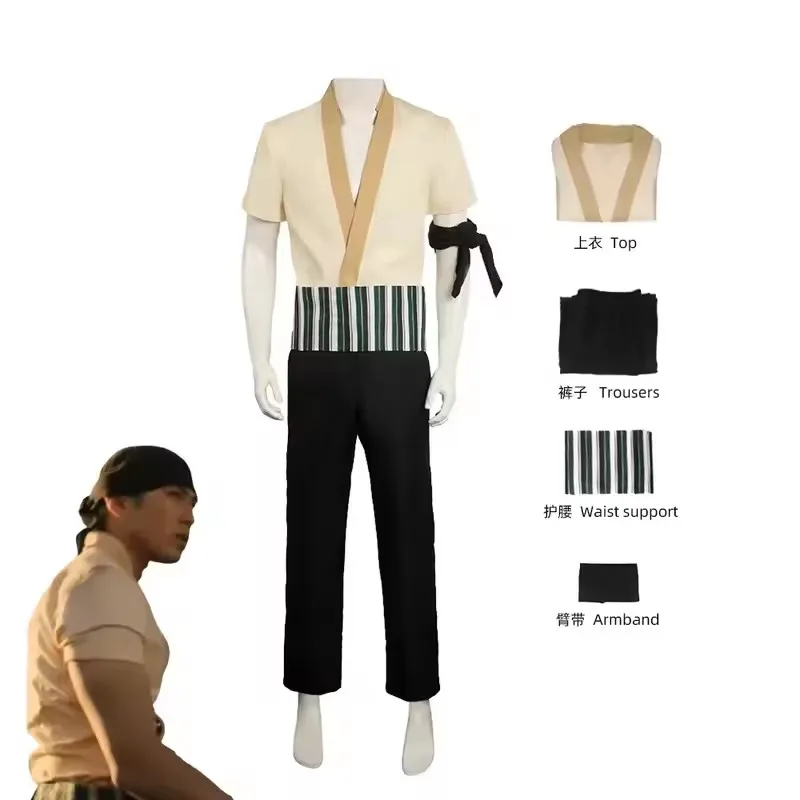Cosplay Anime Zoro - Anime Live Action Real Person Version