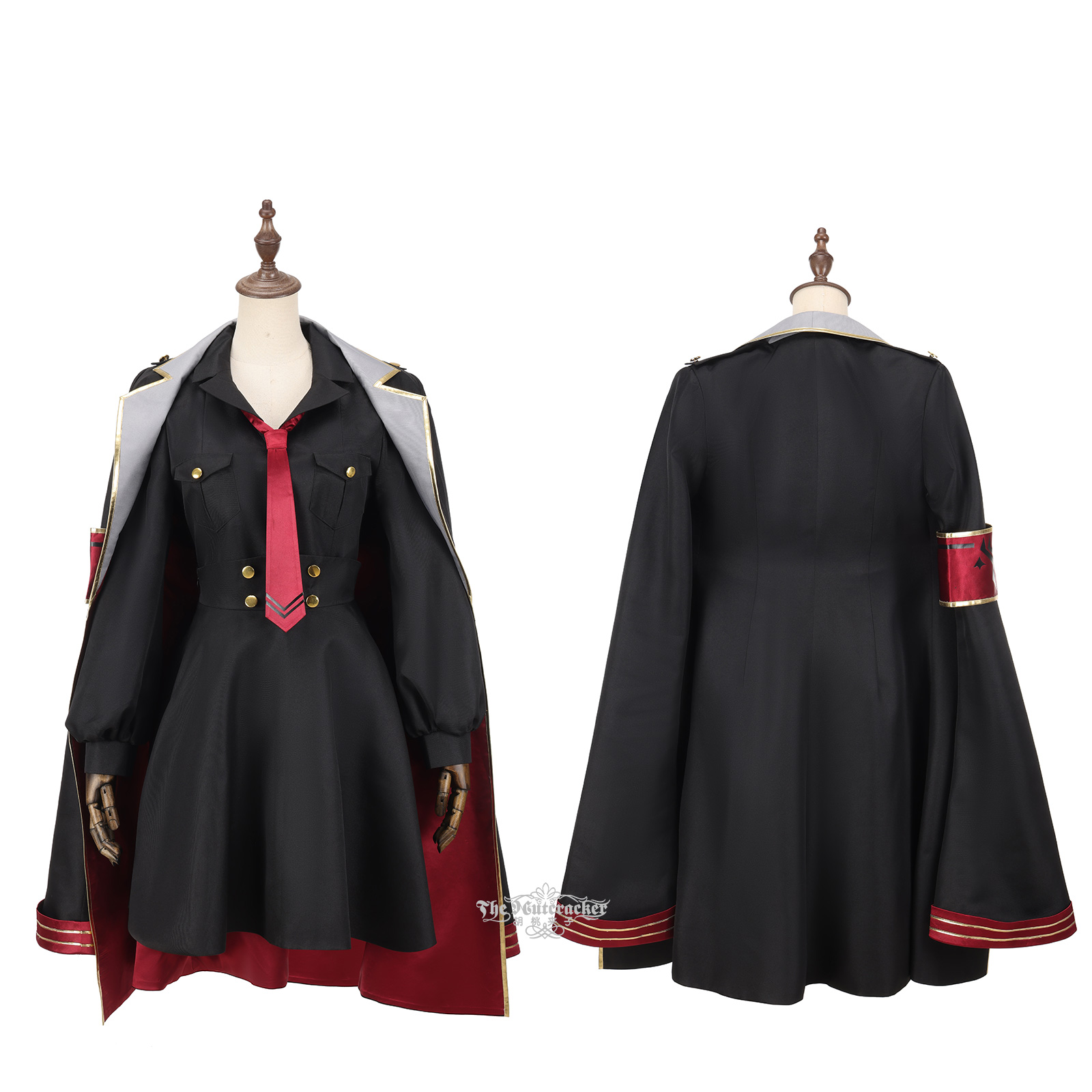 Anime Cosplay 2026 - Black Shirt Skirts Coat Hat Suit