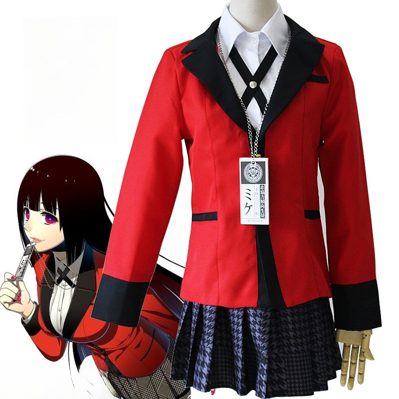 Anime Cosplay Kakegurui - Anime Kakegurui Jabami Yumeko Cosplay Costume