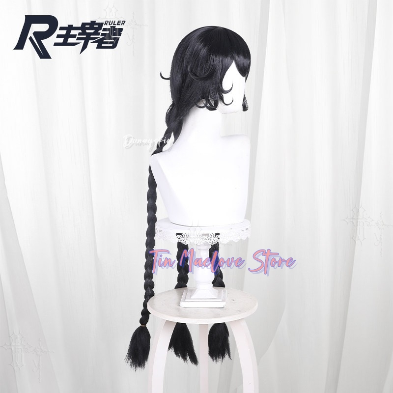 Black Braided Hair With Round  - đánh giá và giá Cosplay Anime Black Hair
