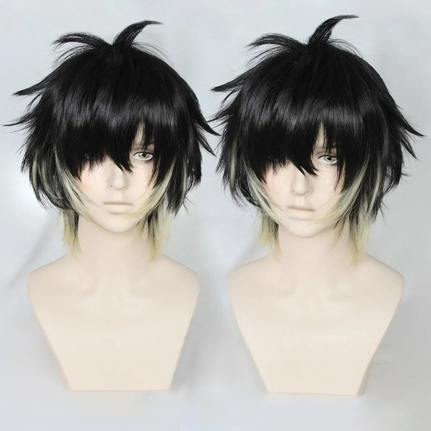 Anime Towa Synthetic Men Short - đánh giá và giá Cosplay Anime Black Hair